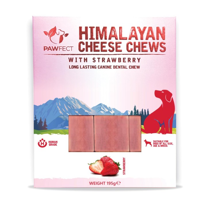 Pawfect Himalayan Chew Bar-Strawberry 3 X 65 Gr.