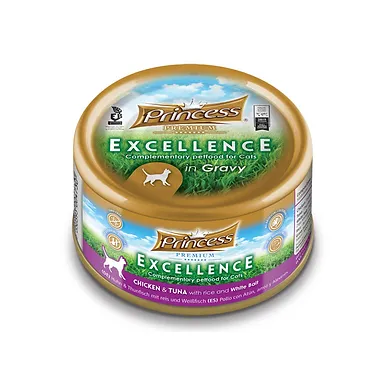 Princess Premium Excellence Chicken Tuna With Rice  Whitebait - 70G