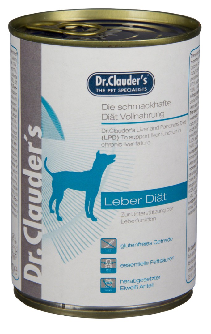 Dr.Clauder's Dog Can Diet Food Liver Care LPD 400g