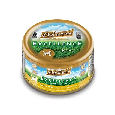 Princess Premium Excellence Pacific Tuna With Rice Corn - 70G