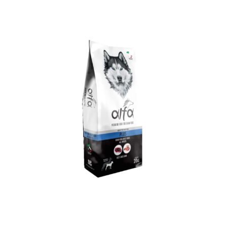 Alfa Plus Cane Adult All Breeds with Beef and Lamb – 20kg
