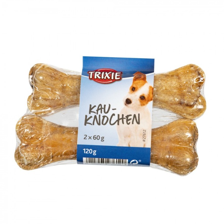 Trixie Chewing Bone With Bull Pizzle Filling, 12 Cm, 2 × 60 G