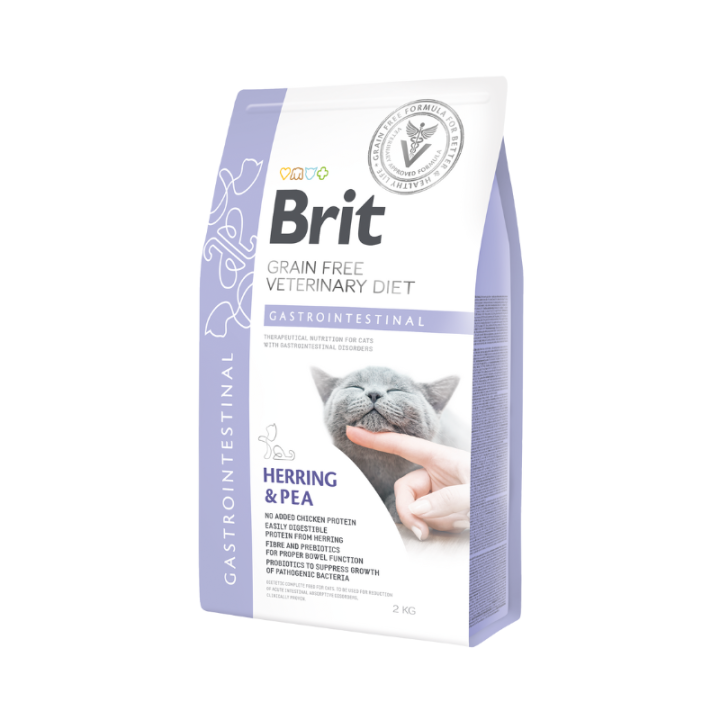 Brit Veterinary Diet Cat Gastrointestinal Grain-Free Herring & Pea 2Kg