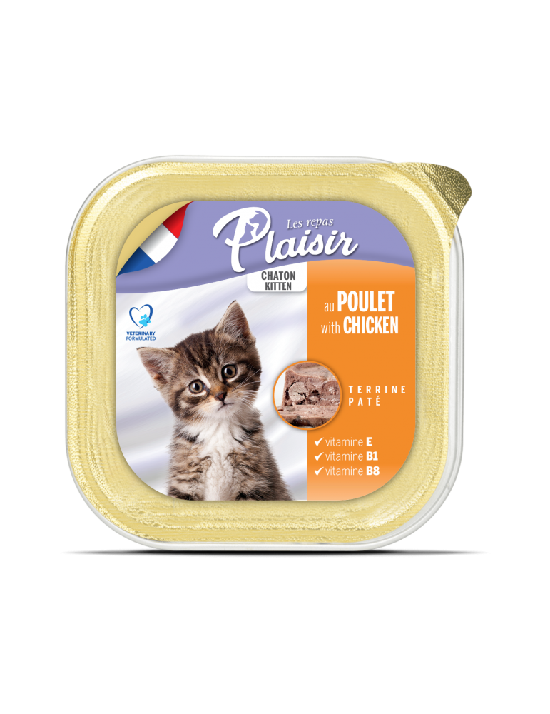 Plaisir Cat Wet Food Kitten Pate With Chicken 100G