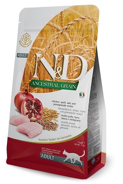 Farmina N&D Ancestral Grain Cat – Chicken & Pomegranate Adult 300G