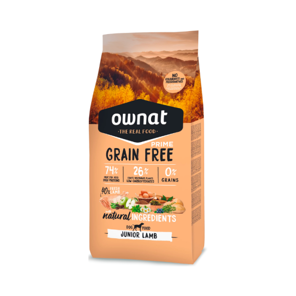 Ownat Grain Free Prime Junior Lamb 3Kg