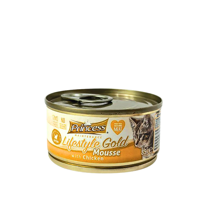 Princess Lifestyle Gold Mousse Chicken Kitten 85g