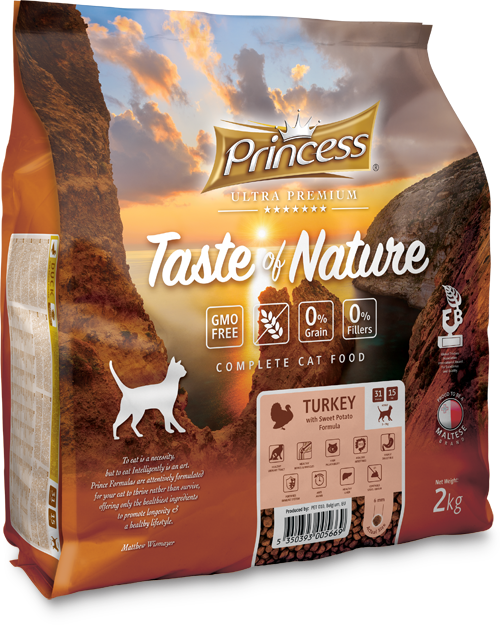 Princess Ultra Premium Taste of Nature Turkey No Grain Single Protein Cat Food with Turkey Meat 500g