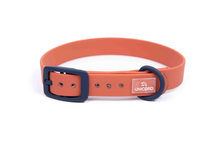Unicord Collar Peach/Blue Navy Large