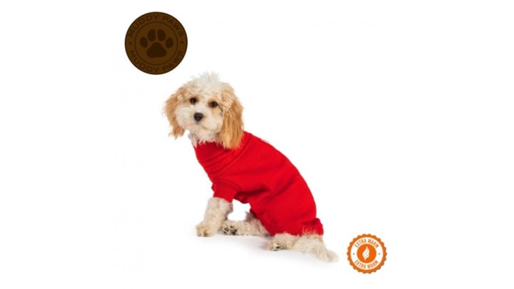 Red Cable Knit Jumper Xs