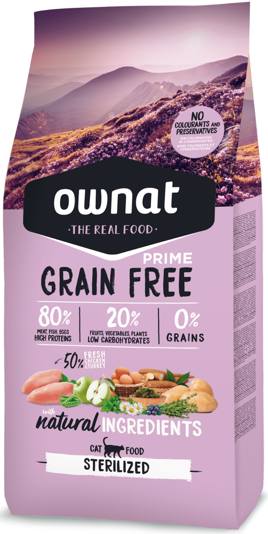 Ownat Grain-Free Prime Sterilised Cat Fish 1Kg