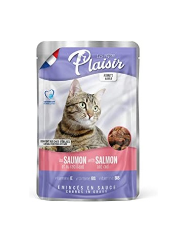Plaisir Cat Wet Food Sterilised Salmon And Cod Pocket 100G
