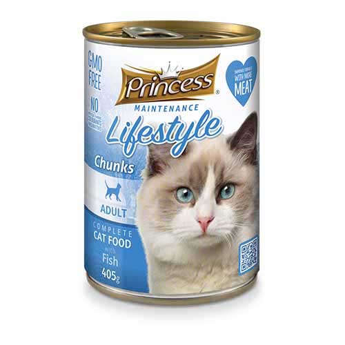 Princess Lifestyle Cat Fish Chunks 415G