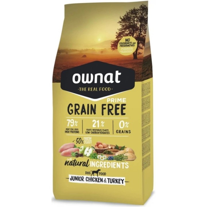 Ownat Grain Free Prime Junior Chicken & Turkey 3Kg