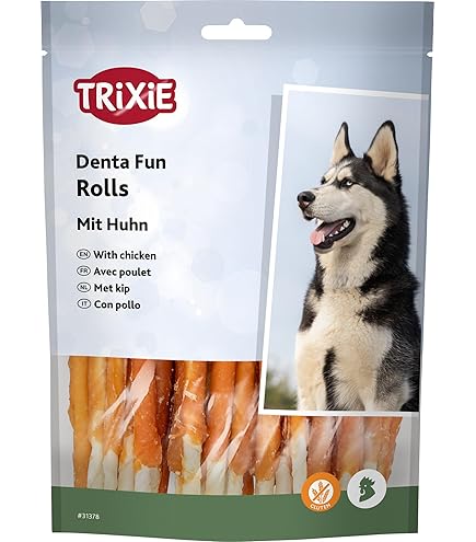 Trixie Denta Fun Barbecue Chicken Chewing Rolls, 12 Cm, 10 Pcs./80 G