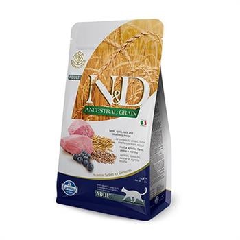 Farmina N&D Ancestral Grain Cat – Lamb & Blueberry Adult 1.5Kg