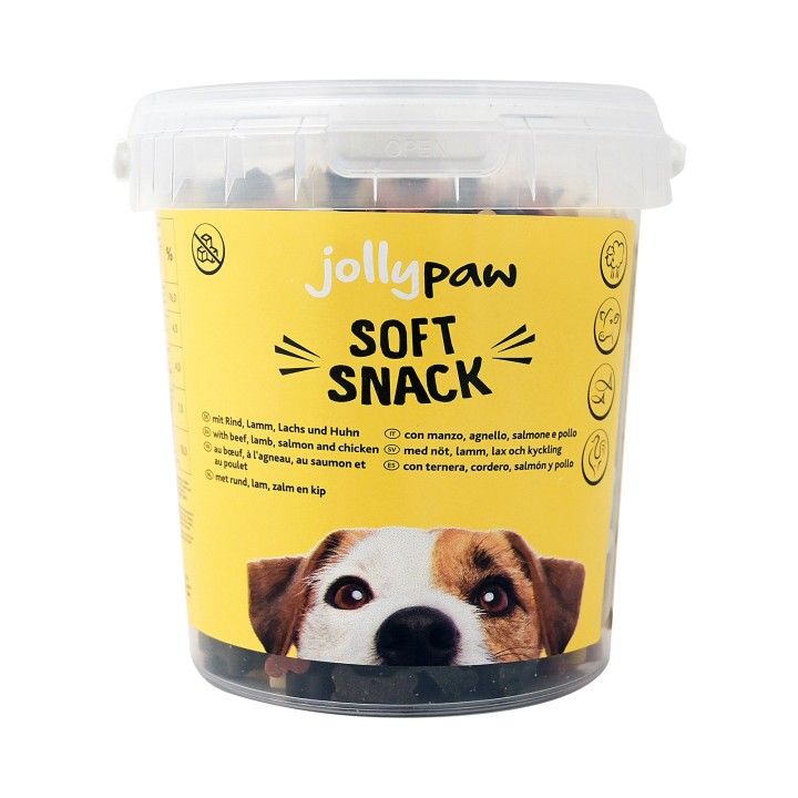 Jolly Paw Soft Snack With Beef, Lamb, Chicken And Salmon, 500 G
