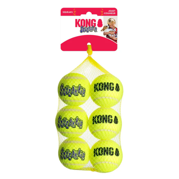 Kong Air Squeaker Tennis Ball M 6Τεμ