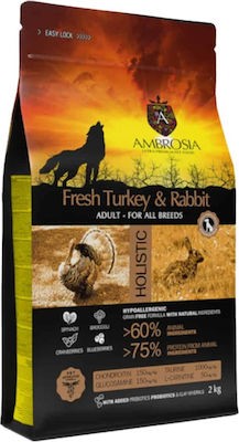 Ambrosia Fresh Turkey & Rabbit Adult All Breeds - 12Kg