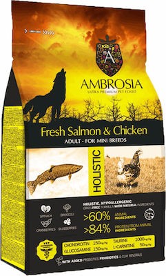 Ambrosia Fresh Salmon & Chicken Adult Mini Breeds - 2Kg