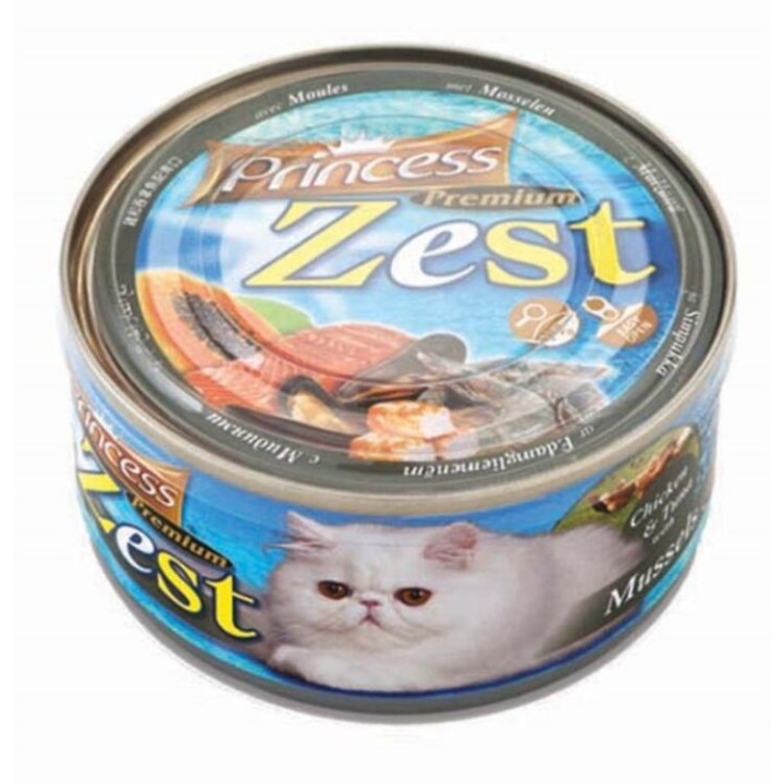 Princess Premium Zest Chicken & Tuna With Mussels - 170G