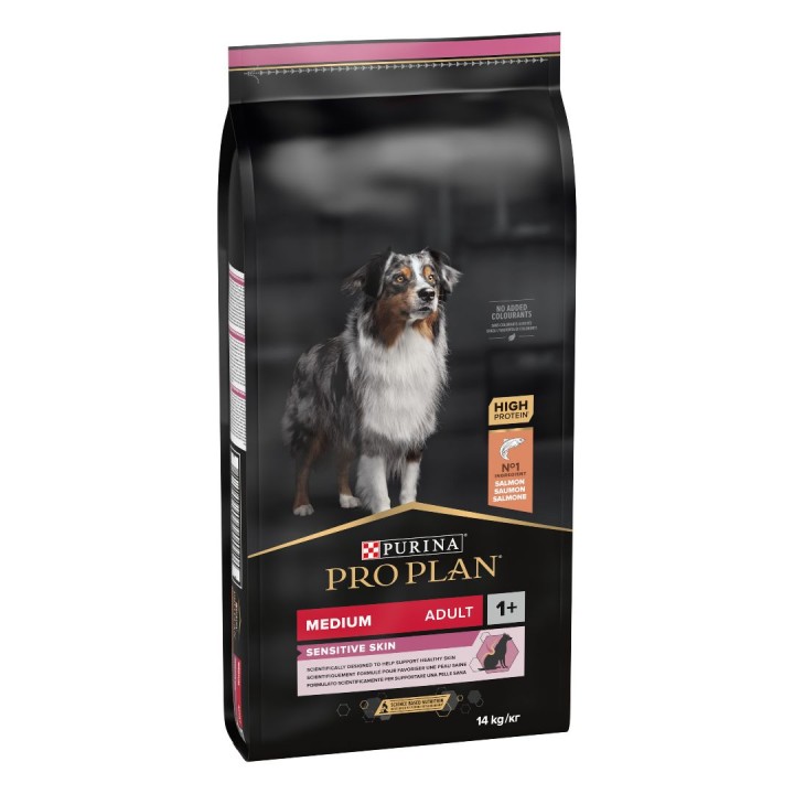 Pro Plan Sensitive Skin Medium Adult Dry Dog Food Salmon 3Kg - 14Kg