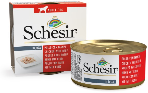 Schesir Chicken Fillets With Beef In Jelly - 150G