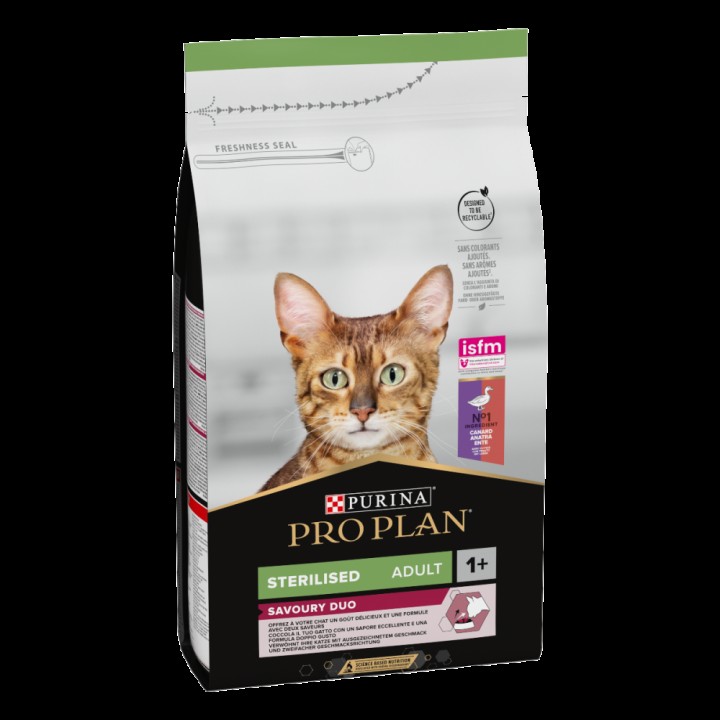 Pro Plan Sterilized Adult 1+ Savory Duo Rich In Duck And Liver - 1.5Kg