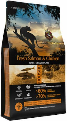 Ambrosia Grain Free Cat Adult Sterilized Fresh Salmon & Chicken - 1.5Kg