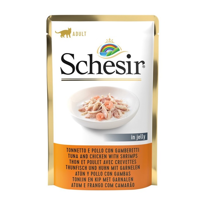 Schesir Cat Tuna & Chicken With Shrimp - 85G