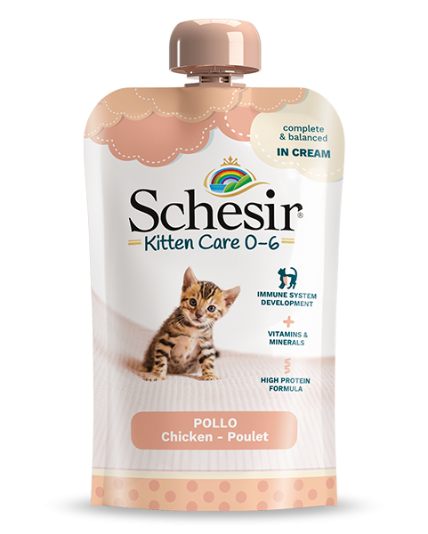 Schesir Kitten Chicken In Cream - 150G