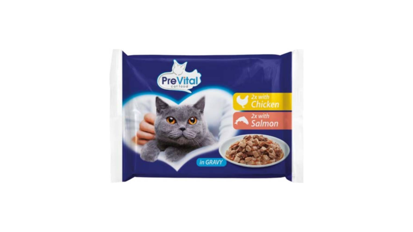 Τροφή Για Γάτες Σε Pouches Από Κοτόπουλο Και Σολομό.