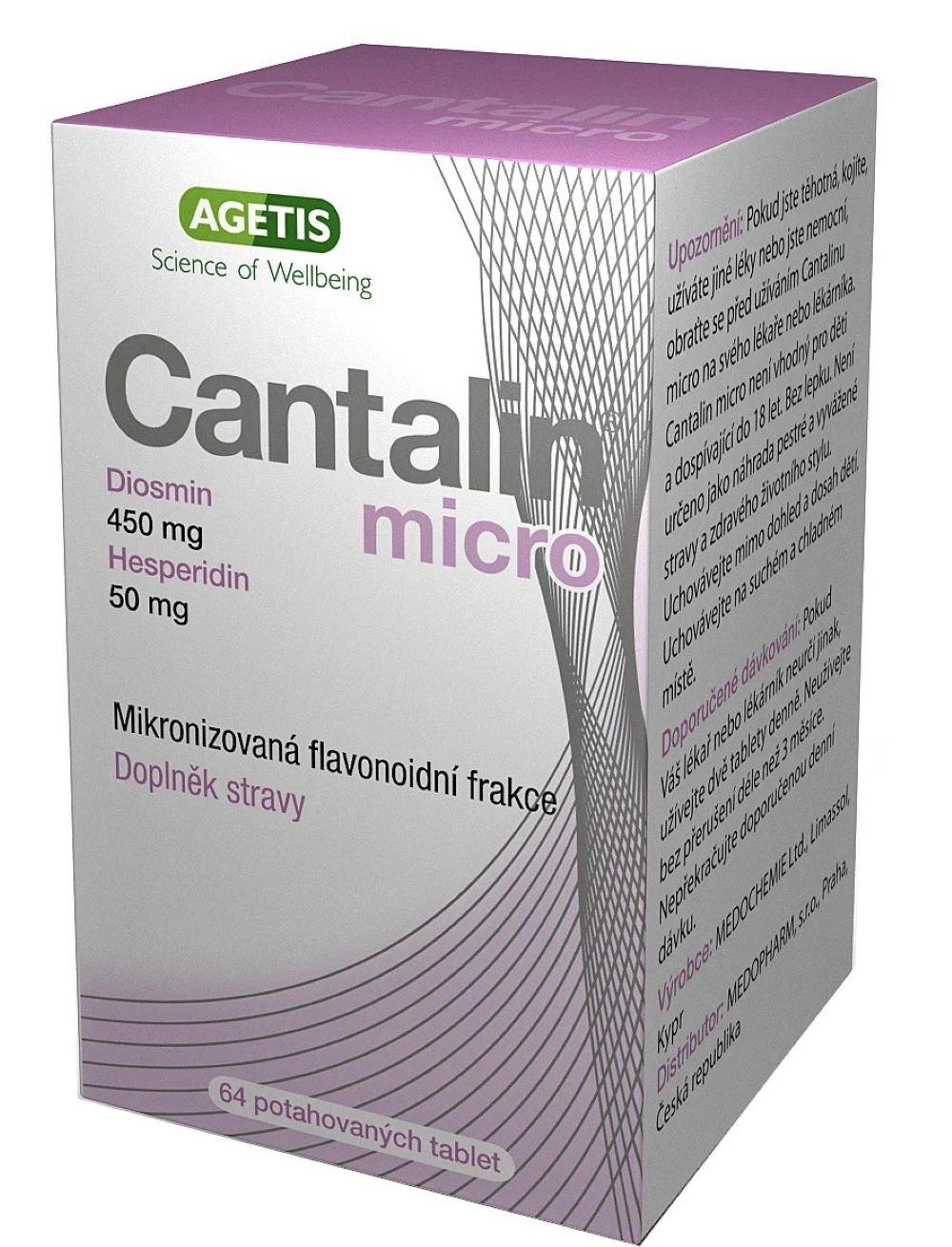 Agetis Cantalin Micro Tablets 64X450Mg/50Mg