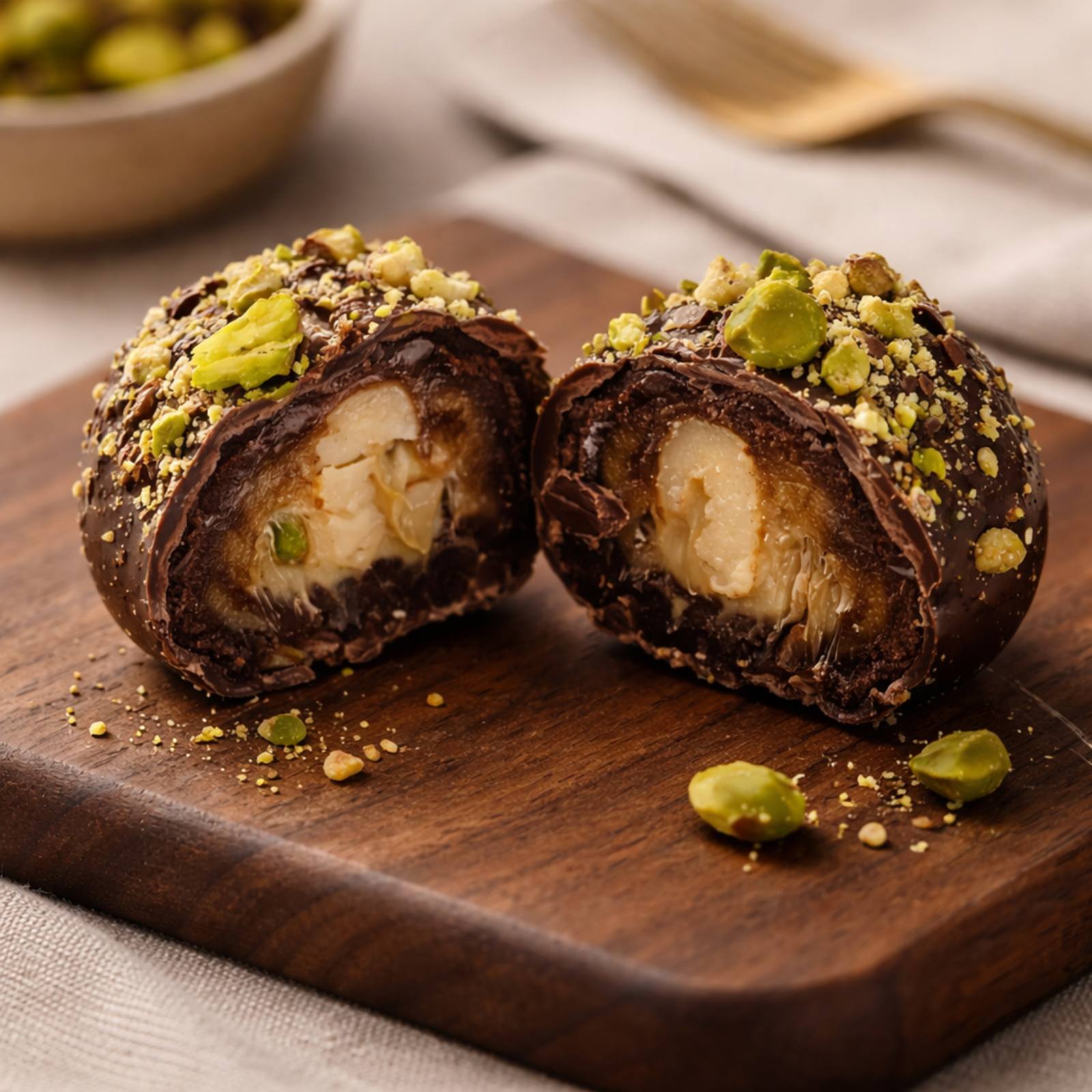 STUFFED DATES WITH LAVENDER HONEY & WALNUT