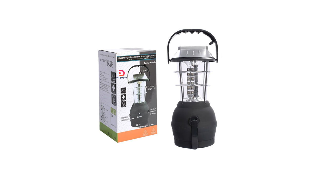406D6#LS-360®Super Bright Rechargeable 36-LED Lantern – Black