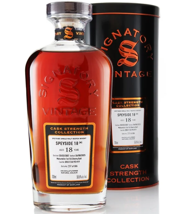 SIGNATORY VINTAGE SPEYSIDE M 18 YEARS 70CL