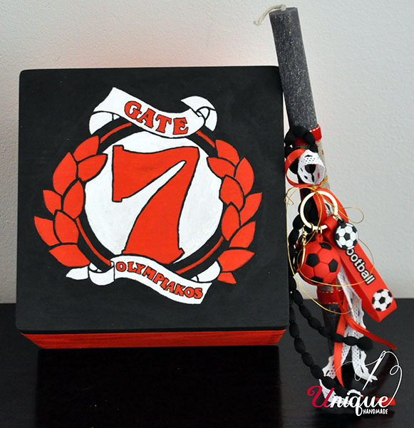 Easter Set Lampada & Wooden Box "OLYMPIAKOS"