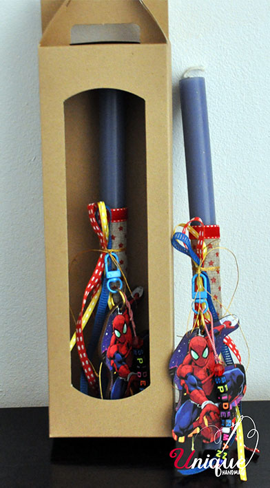 Spiderman Brelock Easter Candle Lampada