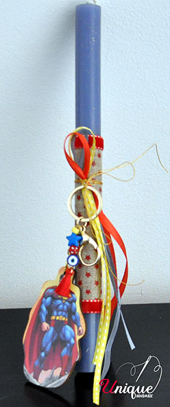 Superman Brelock Easter Candle Lampada