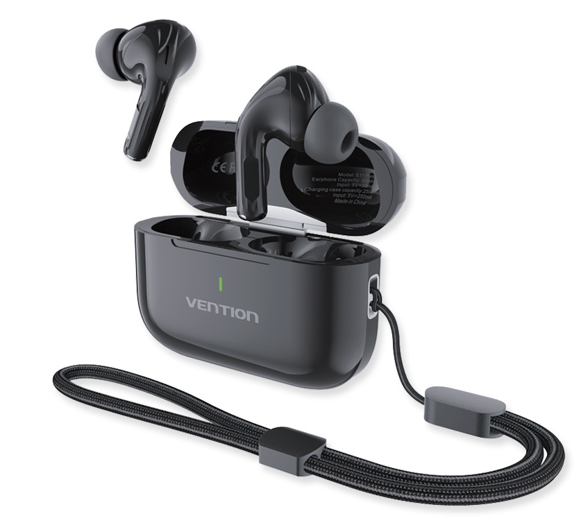 Vention Earphones BT TWS InEar ECHO LITE E11 Plus Black NBVB0-Plus