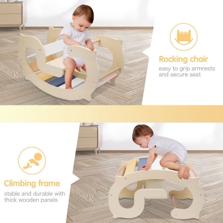 Labebe Outdoor Toy Rainbow Rocking Chair