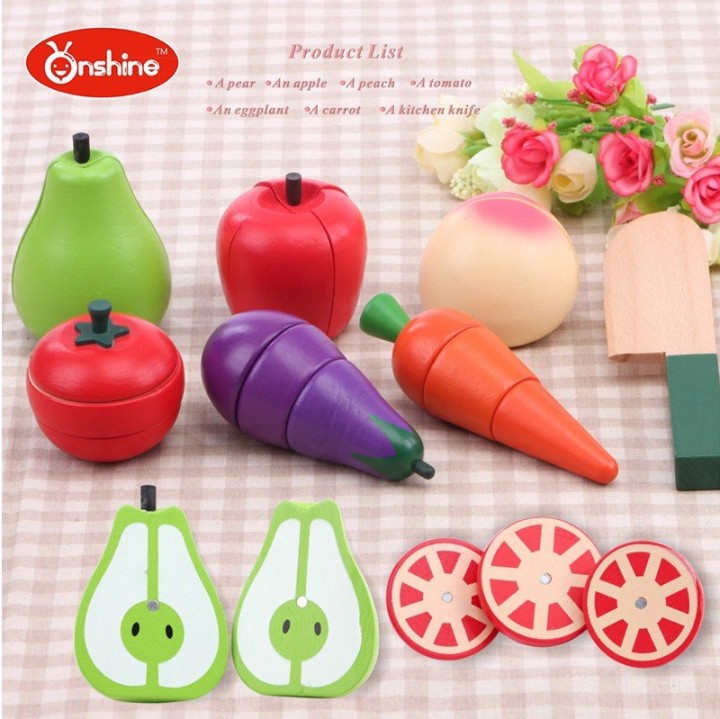 Onshine Role Playing Magnetic Fruit and Vegetables Set
