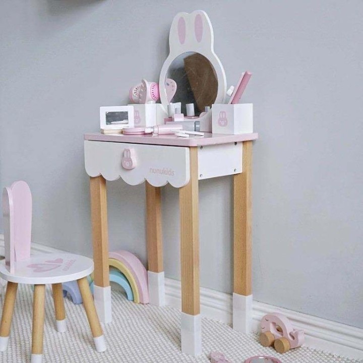 Nunukids Bunny Pink Dresser - Doll house