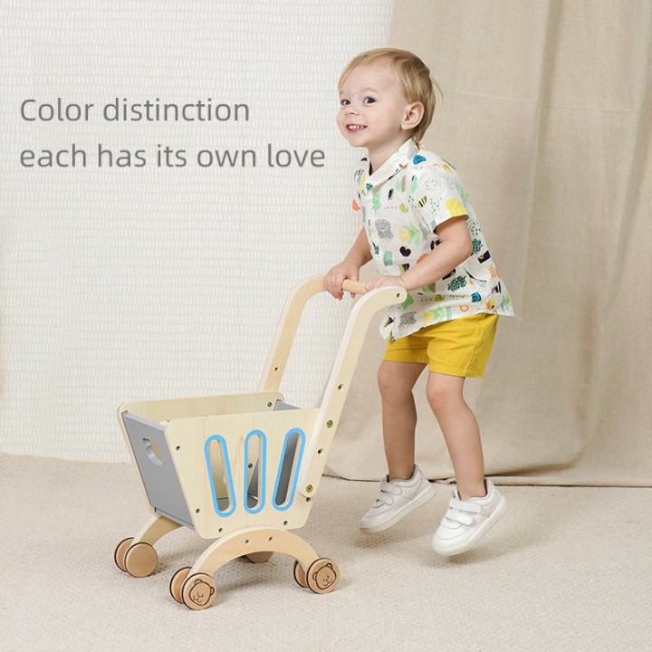 Role Playing Mini Shopping Cart - Blue