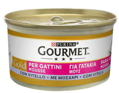 Purina Gourmet Gold Mousse For Kittens With Veal 85Gr