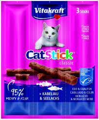 Vitakraft Cat Sticks Mini Cod And Coal Fish - 100gr