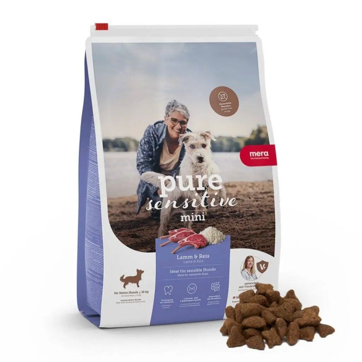 Mera Dog Pure Sensitive Mini Lamb And Rice - 1 Kg