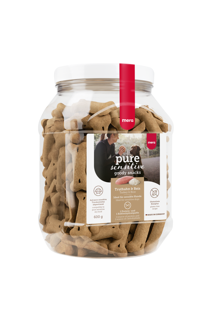 Mera Dog Goody Snack Pure Sensitive Turkey And Rice - 600gr