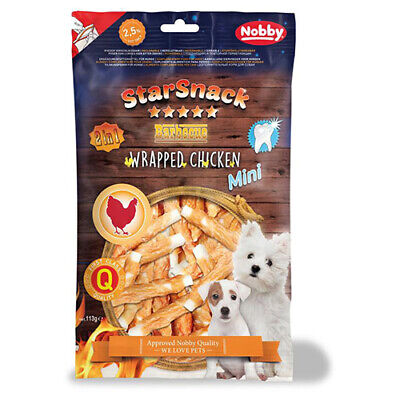 Nobby Starsnack Bbq Mini Wrapped Chicken 7,5Cm 113G