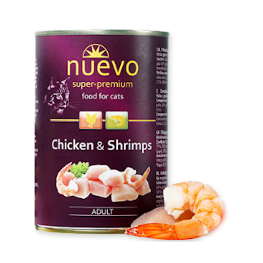 Nuevo Feline Adult With Chicken & Shrimps 400gr